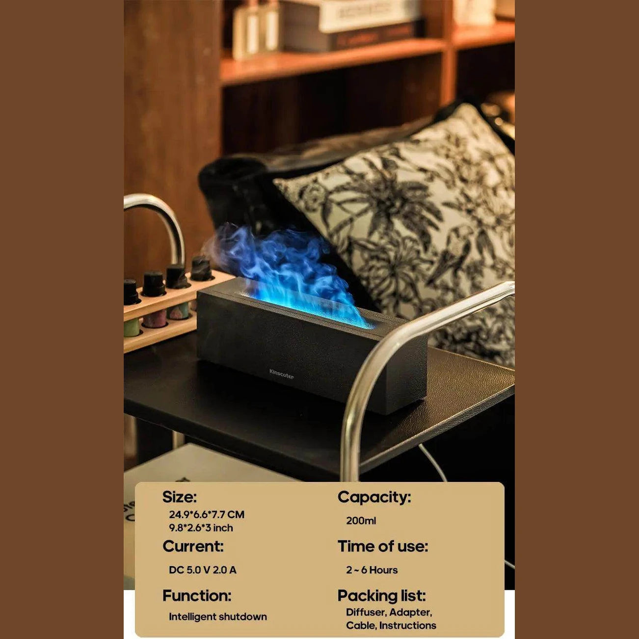 Flame Aroma Diffuser Air Humidifier - Givenco