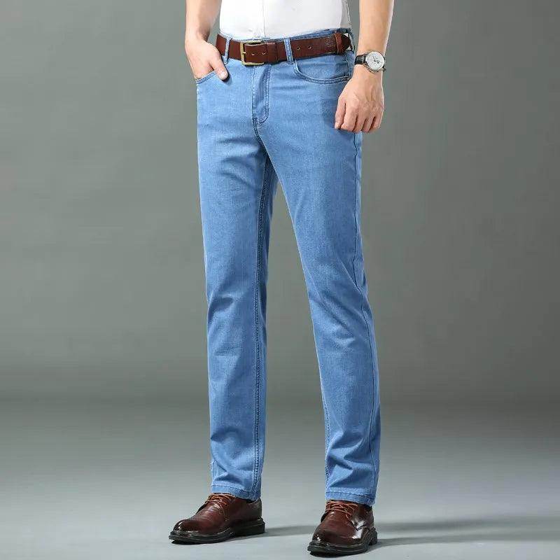 Ice Silk Thin Denim Jeans Spring Summer - Givenco