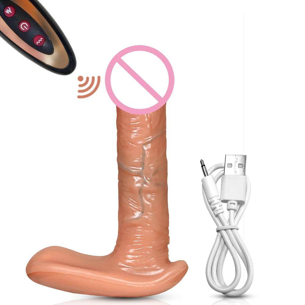 Remote Control Realistic Thrusting Dildo - Givenco