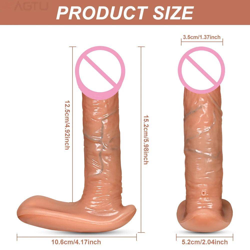 Remote Control Realistic Thrusting Dildo - Givenco
