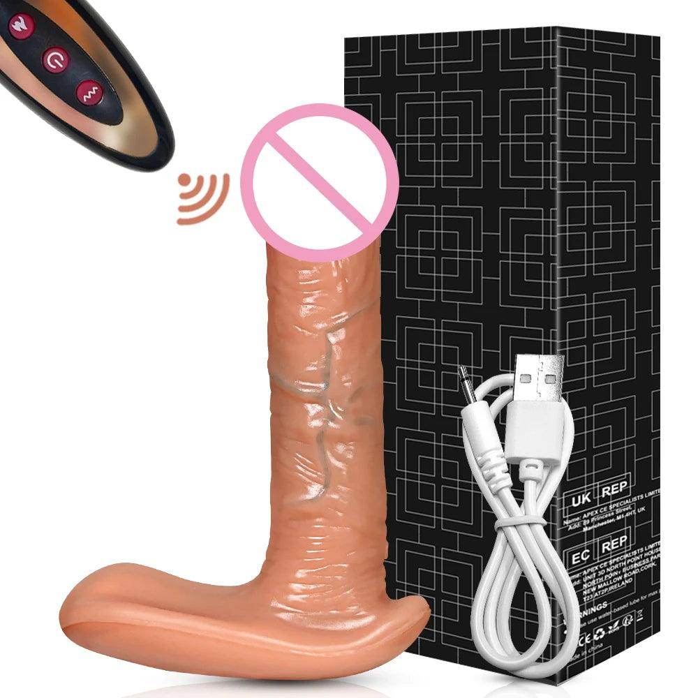 Remote Control Realistic Thrusting Dildo - Givenco