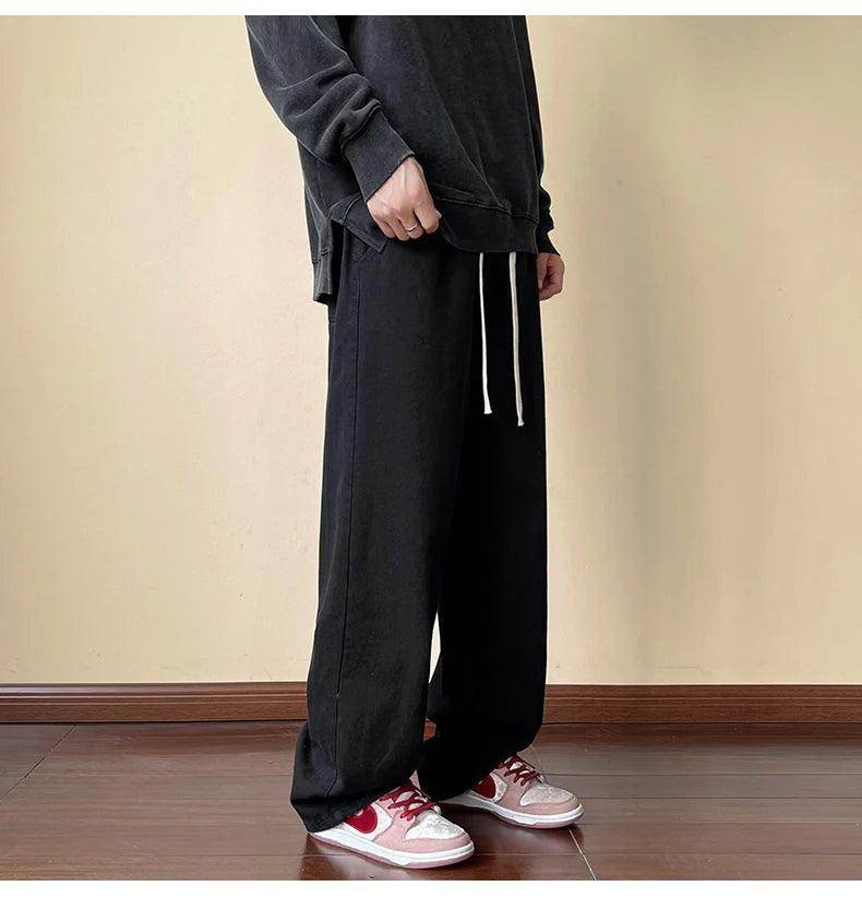 Elastic Waist Wide Leg Baggy Jeans - Givenco