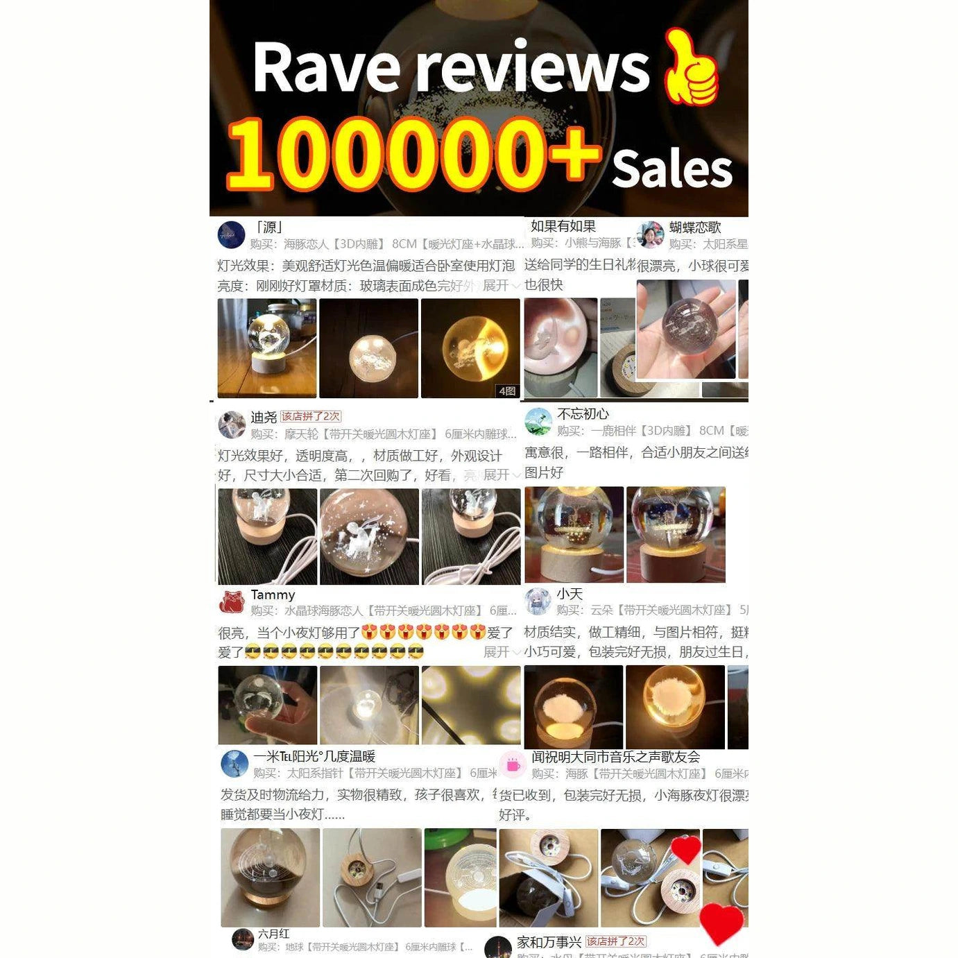 Glowing Planetary Galaxy Night Light Crystal Ball - Givenco