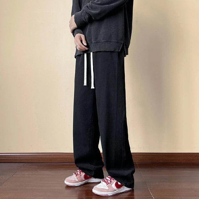 Elastic Waist Wide Leg Baggy Jeans - Givenco