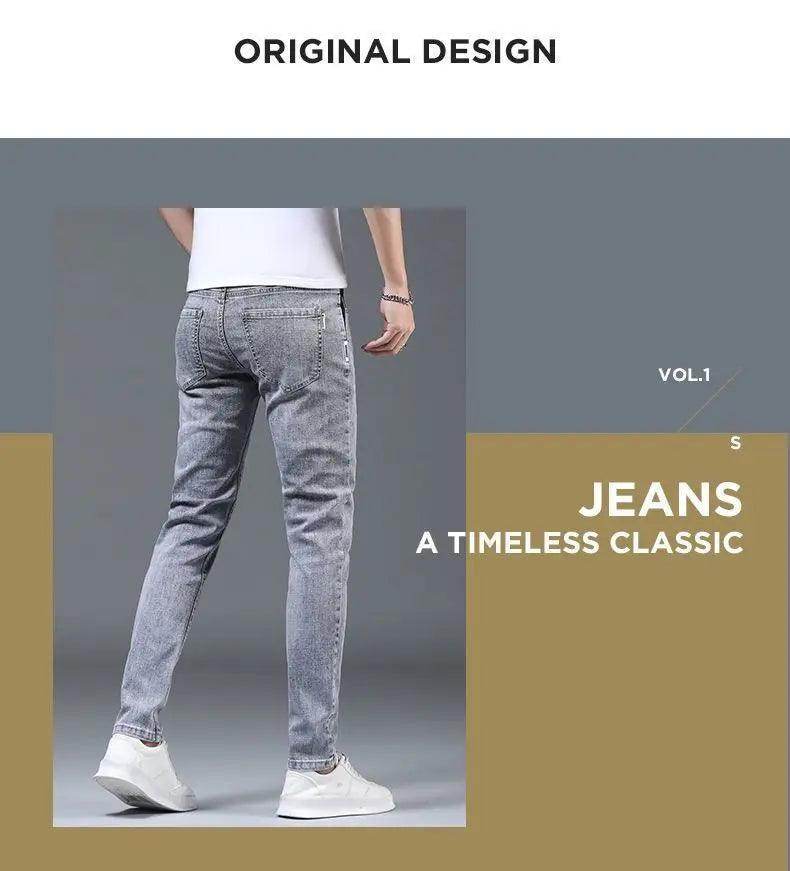 Summer Thin Smoke Gray Jeans - Givenco