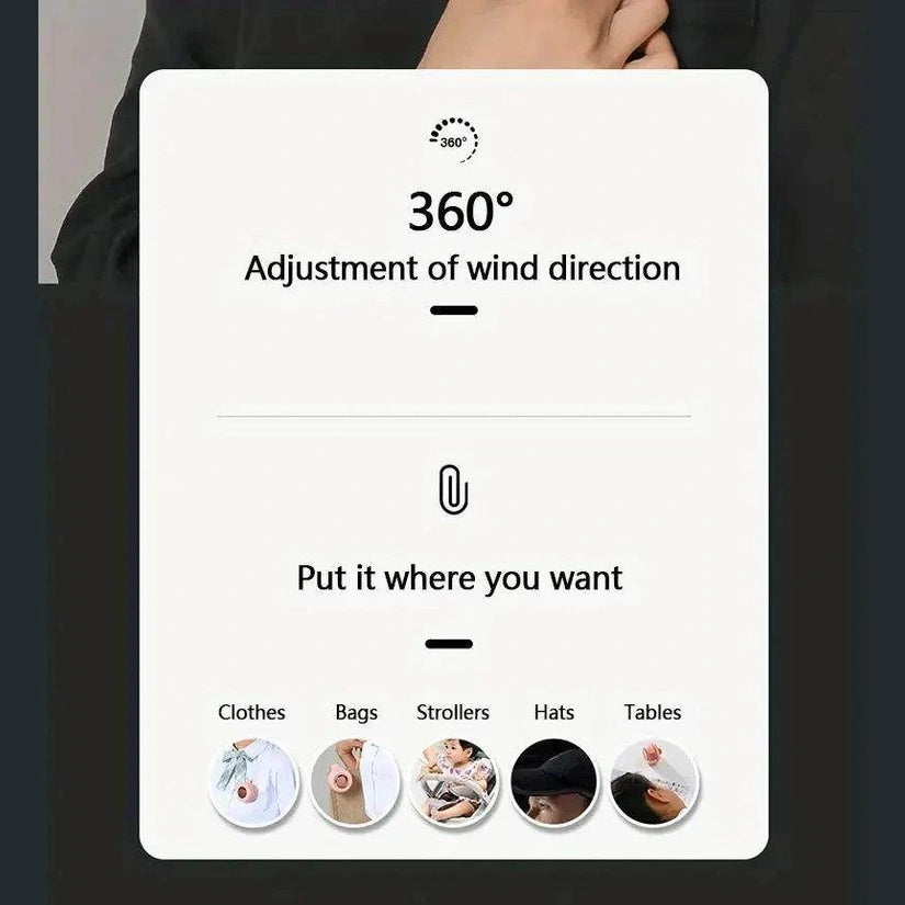 Portable silent mini bladeless electric fan - Givenco