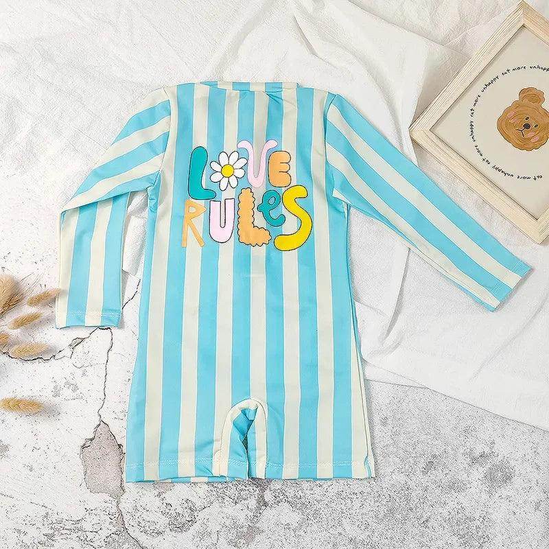 Summer Kids Swimming Wear Striped - Givenco