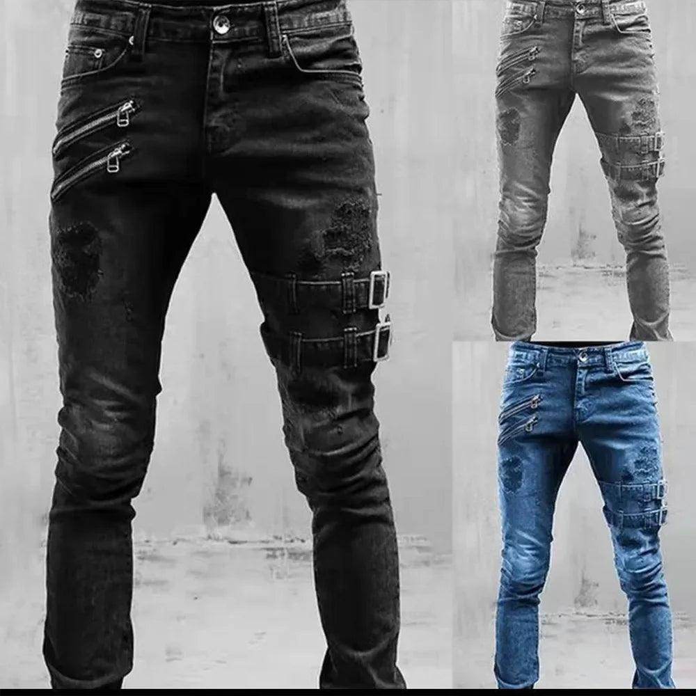 Men New Slim Jeans Male Pants - Givenco