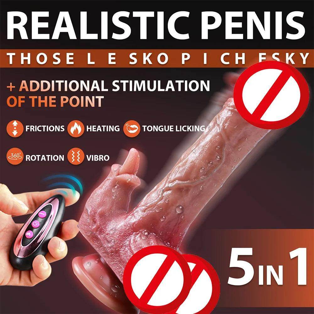 Tongue Licking Remote Control Vibrator - Givenco