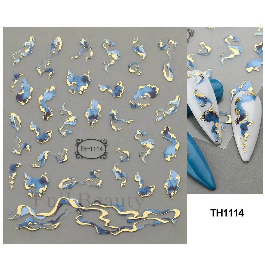 Golden Stripe Lines Sticker - Givenco