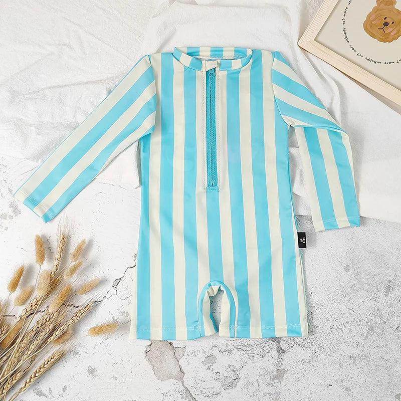 Summer Kids Swimming Wear Striped - Givenco