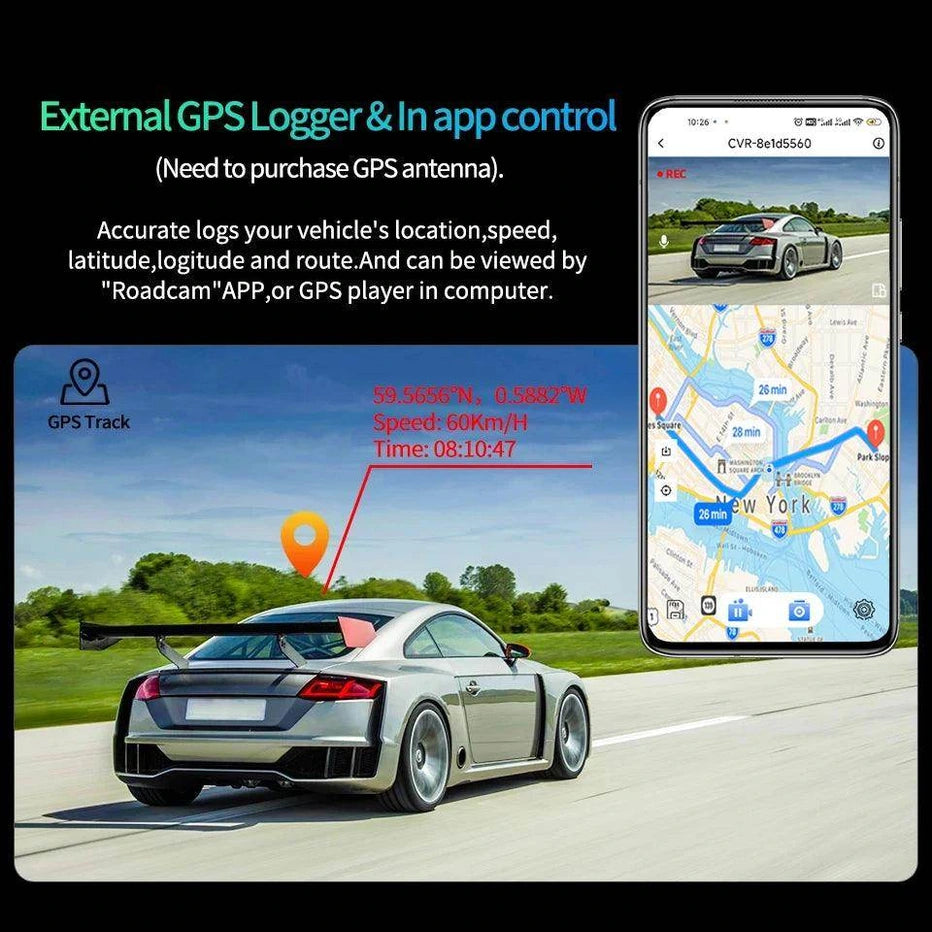 Ultra HD Driving Recorder Dual Lens 24h Parking Monitor - Givenco