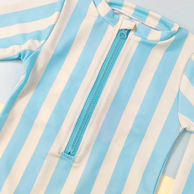 Summer Kids Swimming Wear Striped - Givenco
