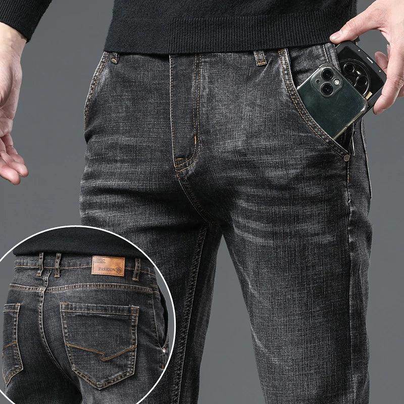 Men's Vintage Wash Casual Jeans - Givenco