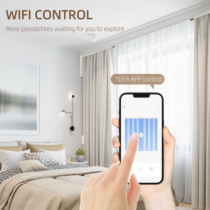 WiFi Electric Curtain Motor Smart Remote Control